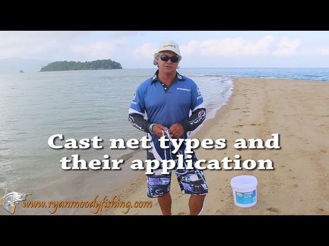 Cast net types and applications for catching bait 
