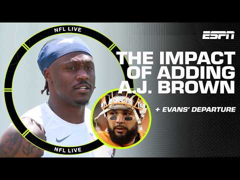 How A.J. Brown creates opportunities for the Patriots + Impact of Evans leaving the Bucs | NFL Live