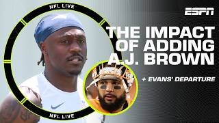 How A.J. Brown creates opportunities for the Patriots + Impact of Evans leaving the Bucs | NFL Live