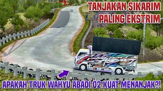Wahyu Abadi 02 Loaded Swaying Truck Gets Lost on the Extreme Sikarim Incline! | TRUCKSID