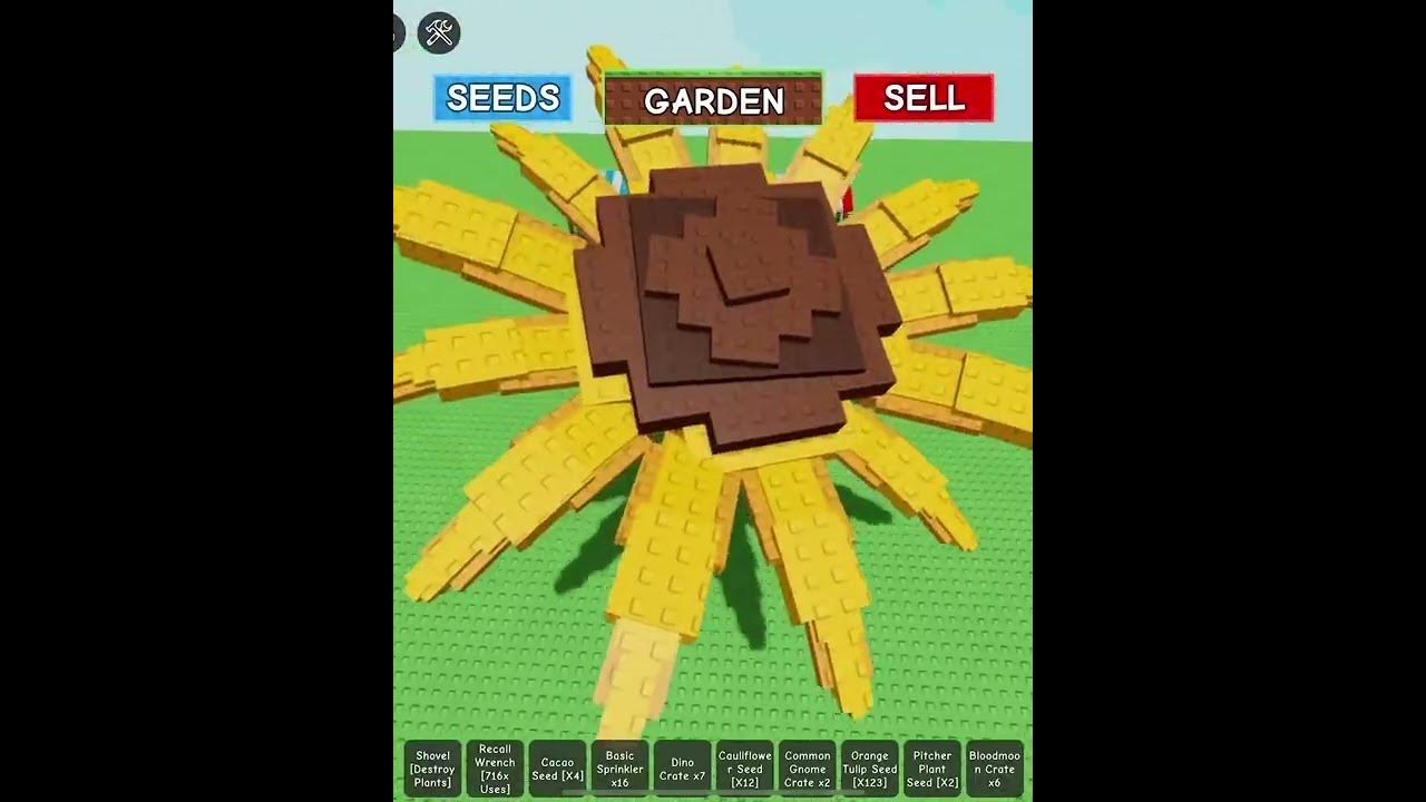 Grow a Garden Sunflower Trend but im alone🌻… #gag#roblox#growagarden