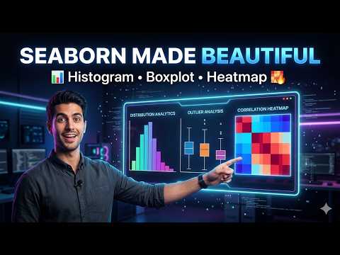 Seaborn Tutorial for Beginners 🚀 | Histograms, Boxplots & Heatmaps (Beautiful Python Visualizations)