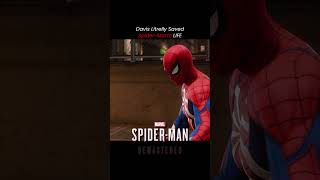 salute to Davis for peter's life 🗿 SpiderMan Remastered