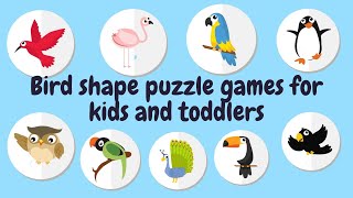 Puzzle boy II birds shape puzzle game for kids and toddlers screenshot 5