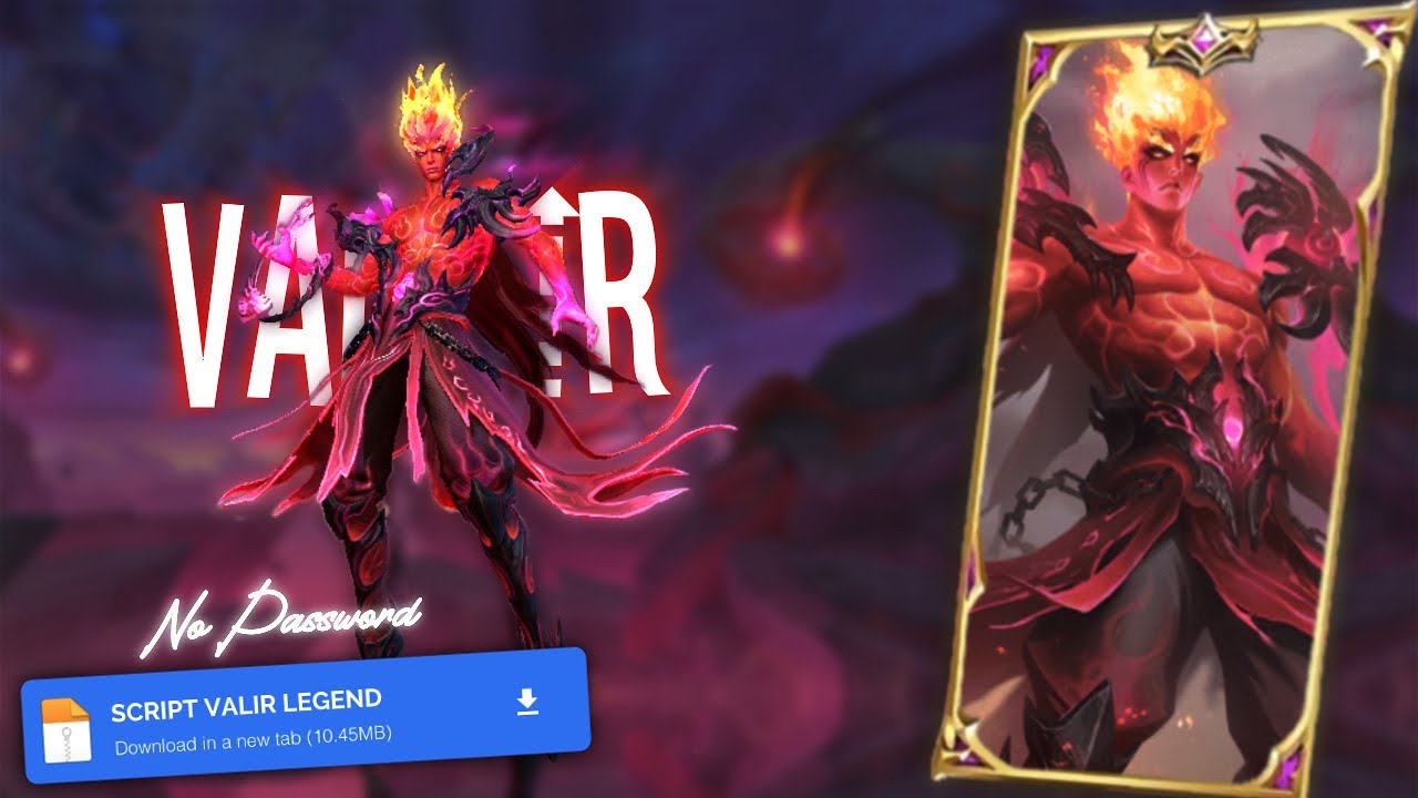 Script Skin Valir Legend Infernal Blaze No Password | Full Sound Effect | Patch Terbaru