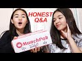 HONEST Q&A + TRYING SNACKS