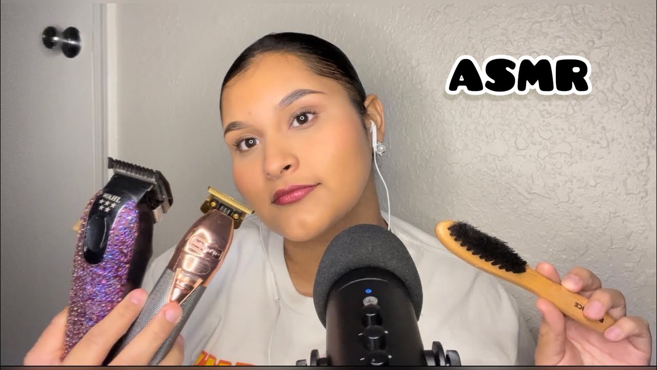 ASMR-Barbera hace tu corte de cabello servício al cliente⭐️💇🏽‍♂️💈KAREN ASMR