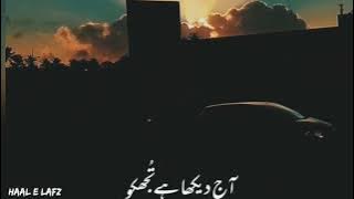 Aaj dekha hai tujhko daer ke baad || Best Urdu poetry status | shayari whatsapp status