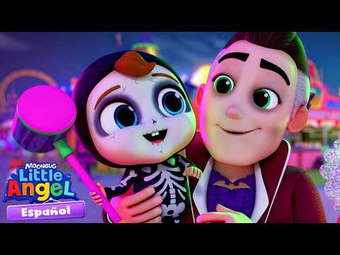 ⭐NUEVO⭐ Carnaval de Halloween en familia 🎃🎠 Canciones Infantiles 🎵 Little Angel Español