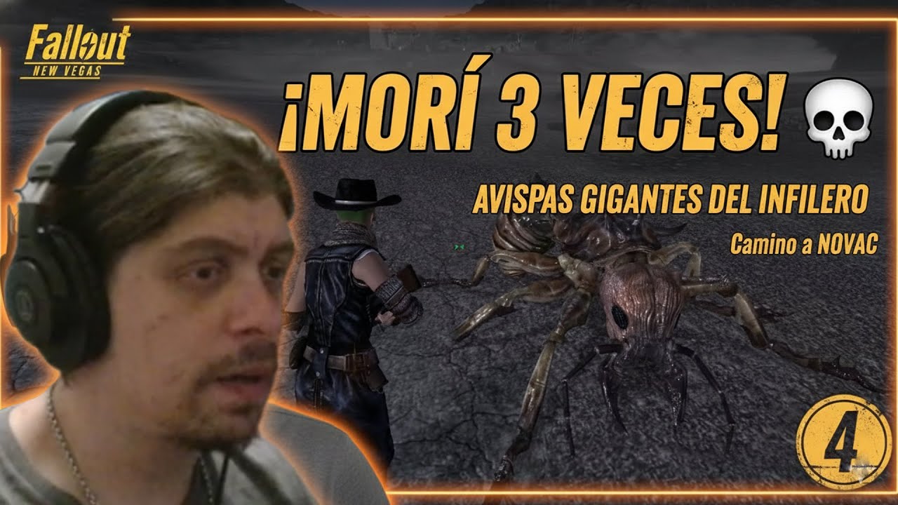 El YERMO me humilló: Avispas, Arañas y Frustración total | Fallout New Vegas Parte 4