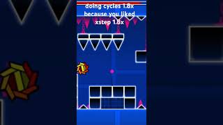 Cycles 1.8x speed #geometrydash #gd