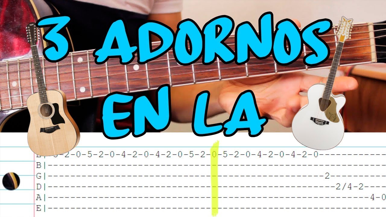 3 Adornos Sencillos en tono de La para Requinto Campirano Sierreño -  Guitarra tutorial - YouTube