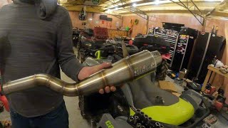 SLG Exhaust install and sound 570 XMR