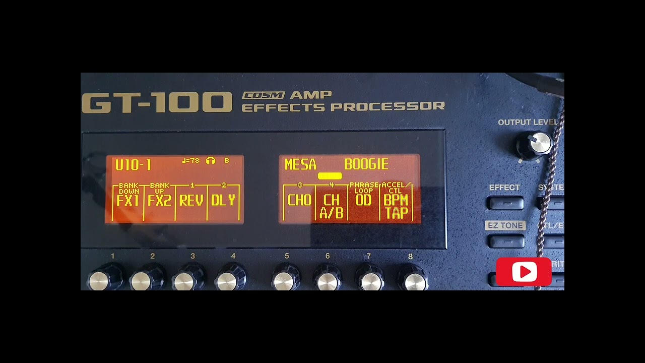 Dual Rectifier Mesa Boogie Boss GT-100 - YouTube