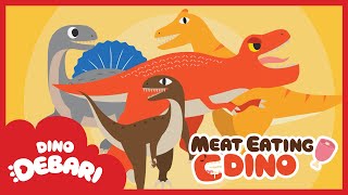 We are the carnivorous! If you see us you must beware | Meat Eating Dinosaurs| Kids Songs | DebariTV