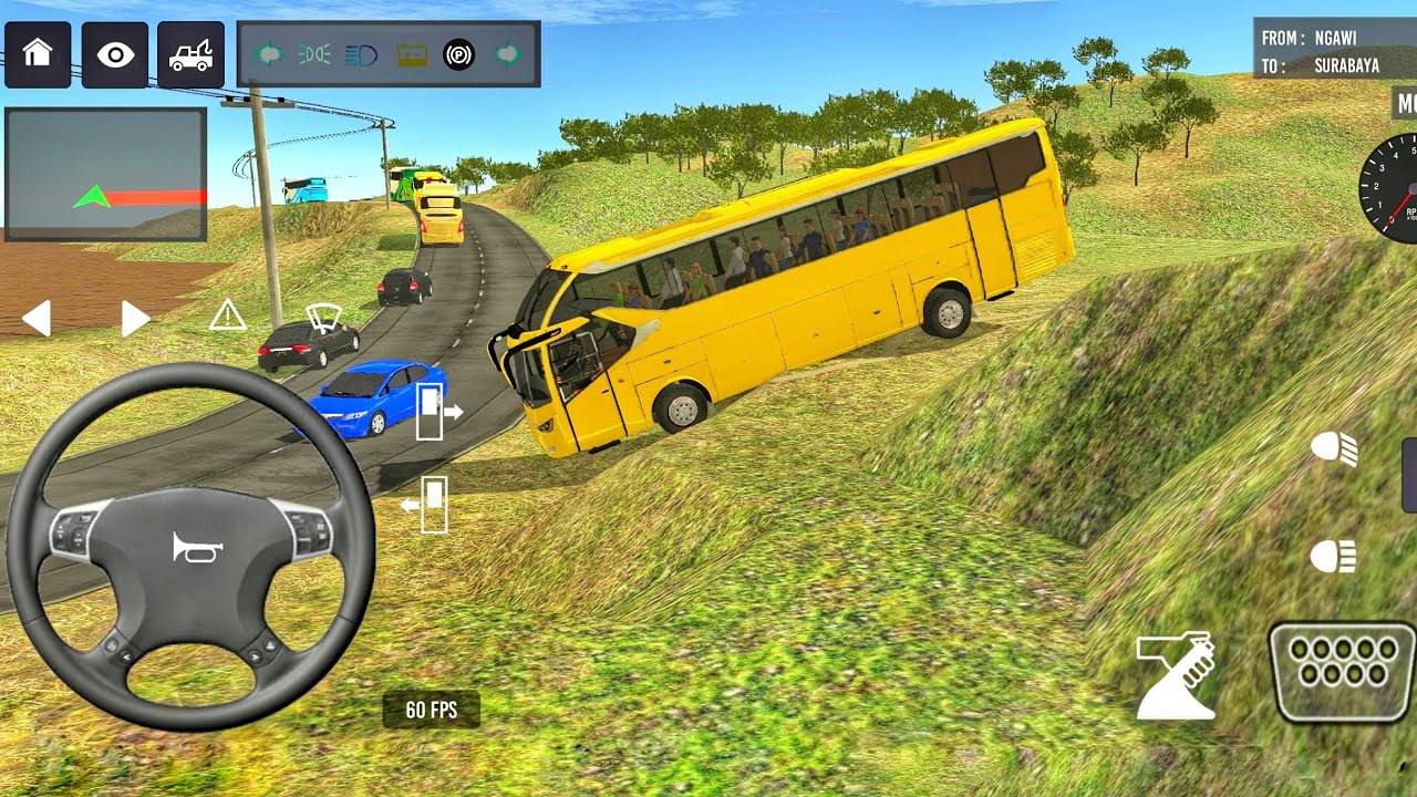 Coach😜 Bus Simulator indonesia ll New Euro Coach Bus Stimulator Indonesia