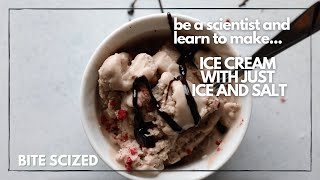 Making Ice Cream through Ice & Salt in 2 Minutes