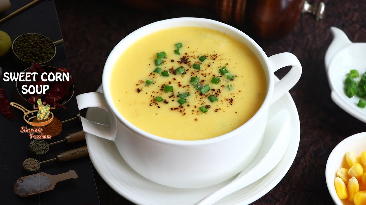 Sweet Corn Soup Recipe - Swasthi's Recipes