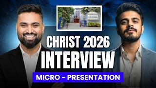 CHRIST INTERVIEW 2026 | MICRO PRESENTATION | Shubham Jagdish | 8112601234 | #shubhamsambhallega