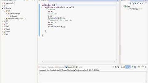 Declaring and initializing a variable in java