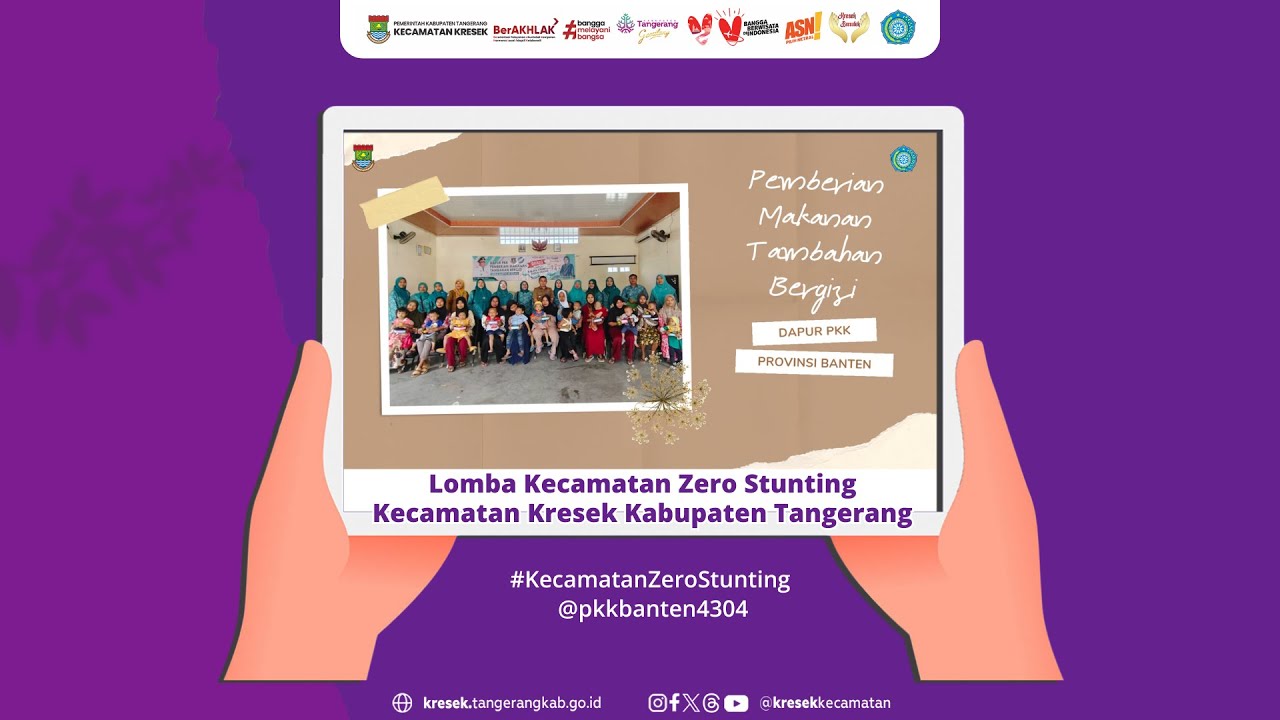 Lomba Kecamatan Zero Stunting Kec. Kresek Kab. Tangerang #KecamatanZeroStunting @pkkbanten4304