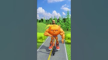 GTA V Brainrot vs Hulk Weird Cars Crossing Two Giant Slap Hands in Bollards #gta