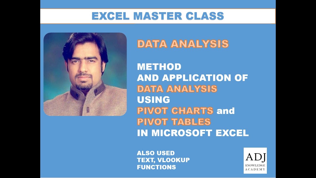 Anand David Jonathan MasterClass  In Excel  | Data Analysis using Excel Tutorial For Beginners