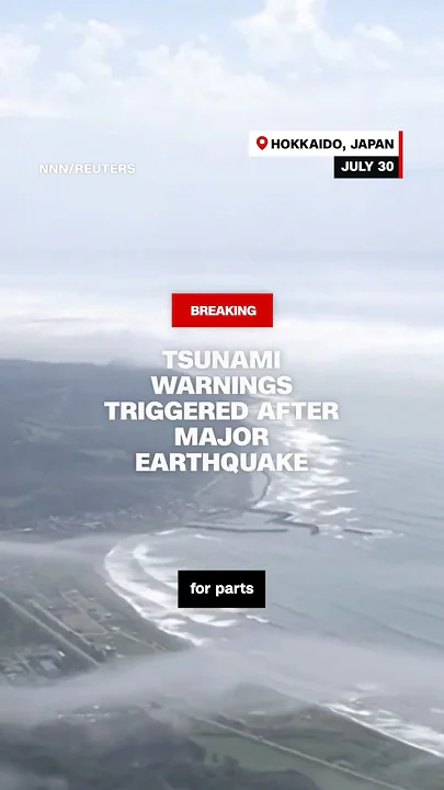 Tsunami warnings triggered after major earthquake