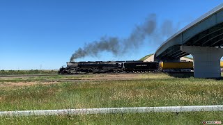 Pacing Union Pacific Big Boy #4014 Steam Train Highball Pine Bluffs, Wyoming (7/3/23)