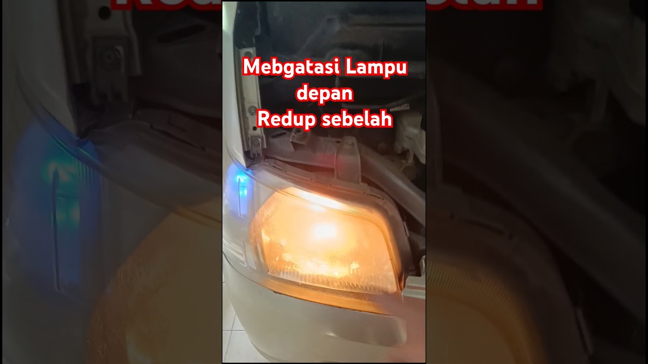 penyebab lampu mobil redup sebelah 