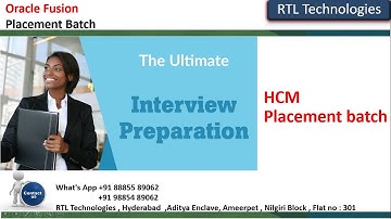 Oracle Fusion Cloud HCM Placement batch Mock Interview session | Placement | Interview Questions