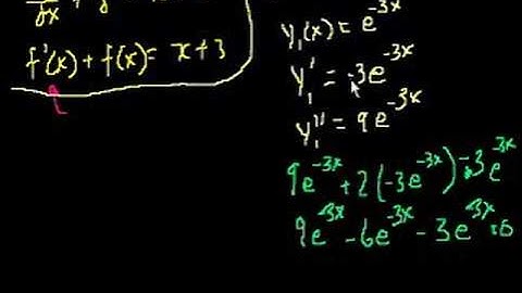 What is a differential equation