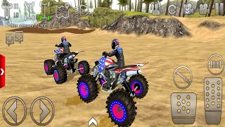 Xtreme US Quad Motor Driving Desert Gameplay #2 Monster Quad Racing Best Android Offroad Gameplay screenshot 4