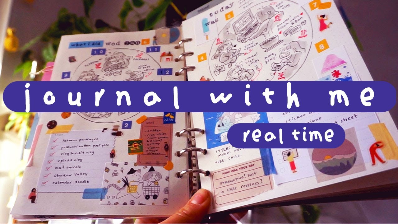 Real Time Journal With Me | ✨ Korean Stationery Haul and What I Did Today 🕒