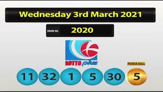 NLCB Lotto Plus Wednesday 3rd March 2021
