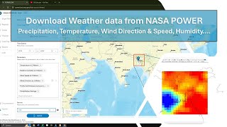 Unduh data cuaca dari situs web NASA Power: Curah Hujan, Suhu, Kelembapan, Angin