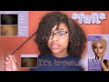 I TRIED DYING MY CURLY HAIR BLONDE *IT TURNED BROWN* | DARK & LOVLEY HAIR COLOR REVIEW