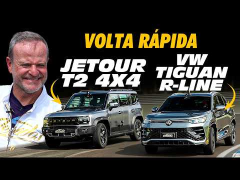 VOLKSWAGEN TIGUAN VS. JETOUR T2 ON THE HOT LAP! Rubinho floors it in these AWD SUVs
