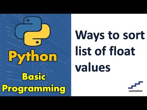 Ways to sort list of float values-method 2