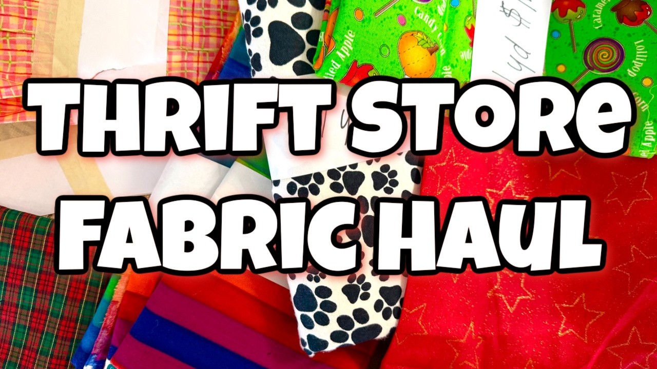 Huge Thrift Store Fabric Haul! See What I Found! #thrifthaul