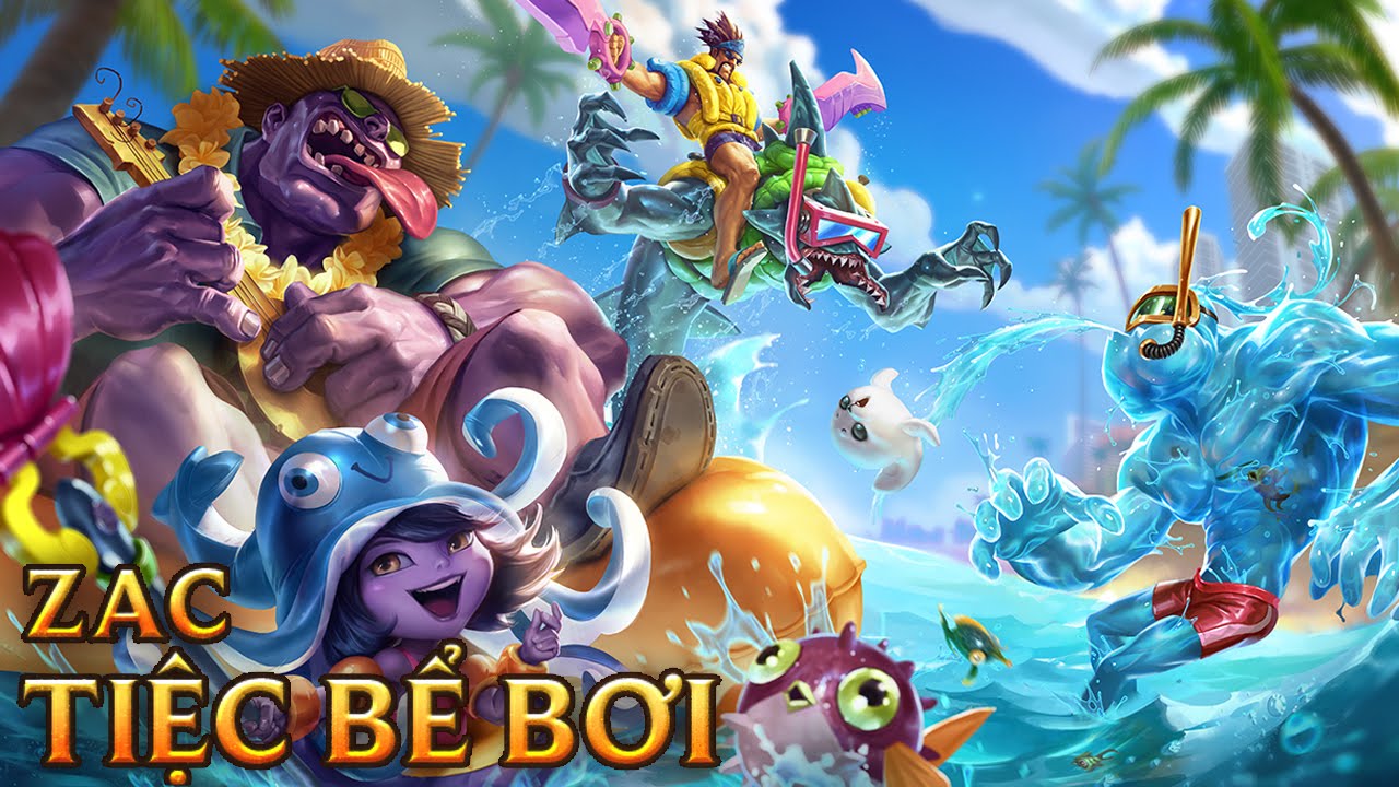 Zac Tiệc Bể Bơi - Pool Party Zac - Skins lol
