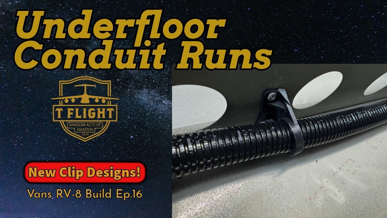 Установка кабельного канала RV-8 под полом + разработка новых монтажных зажимов для проводки в пр...