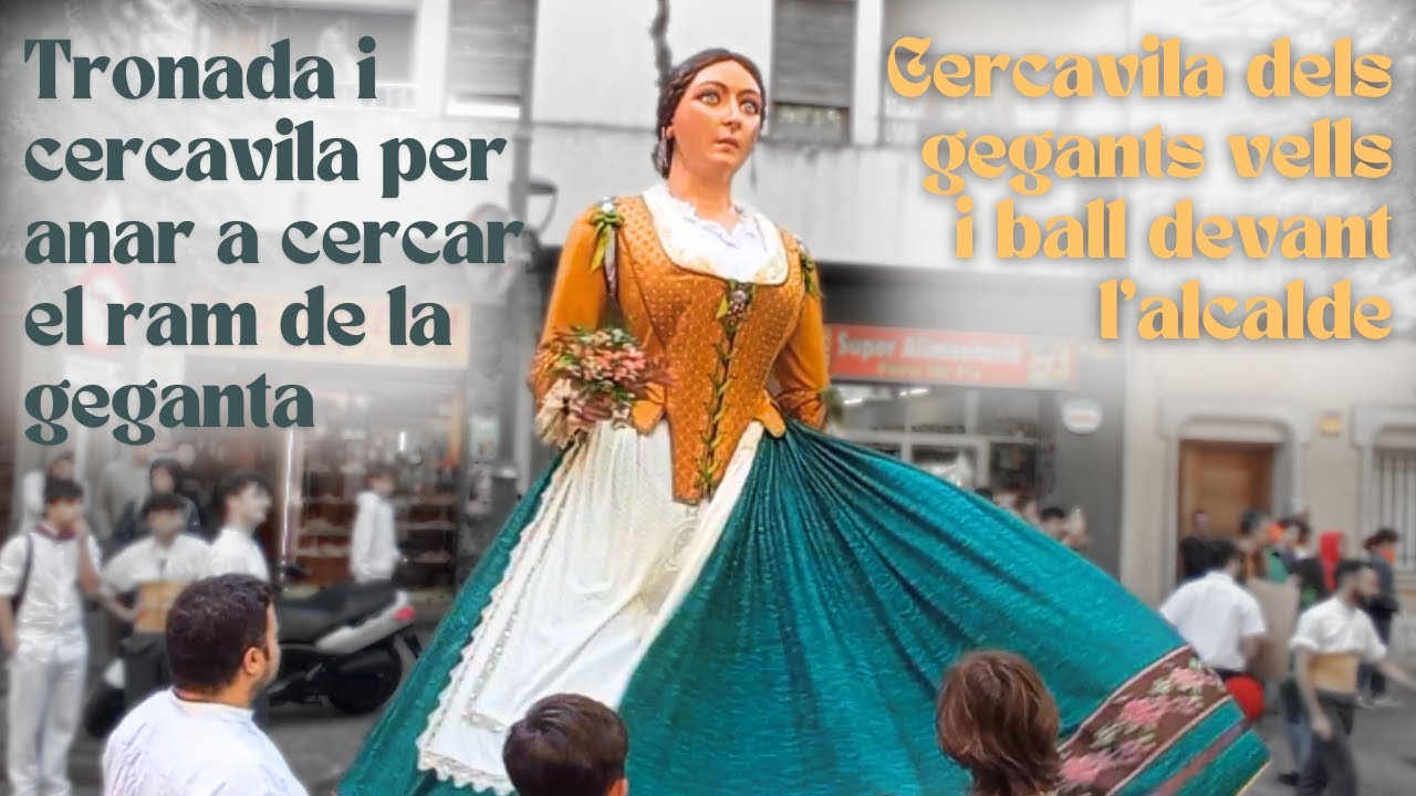 Tronada i cercavila per anar a cercar el ram de la geganta - Festa Major de Molins de Rei 2024