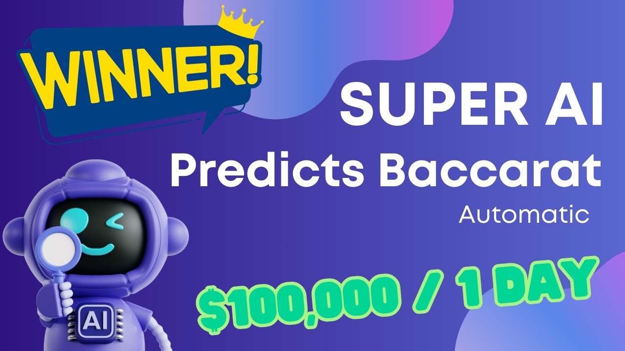 Automatic Super AI Predicts Baccarat – Easy $100,000 Per Day! 24/7 | Baccarat Strategy