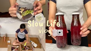 Slow life vlog 🫐🥝 morning routine,breakfast, skincare,unboxing,Gatorade Drink🍸 #vlog #youtube 
