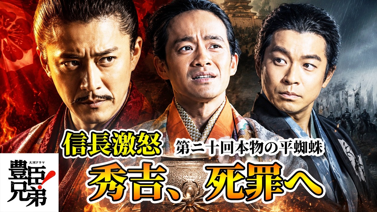 【豊臣兄弟！】第20回『本物の平蜘蛛』｜秀吉死罪の危機…信長激怒の裏で小一郎が動く