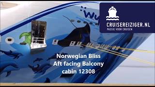 Norwegian Bliss Balcony Aft Facing no. 12308