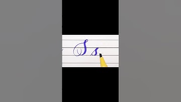 Ss in cursive handwriting #calligraphy #cursivewriting #youtubeshorts #shorts #ytshorts #alphabet