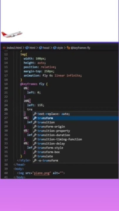 Flying plane animation with html CSS #coding #programming #trending ...