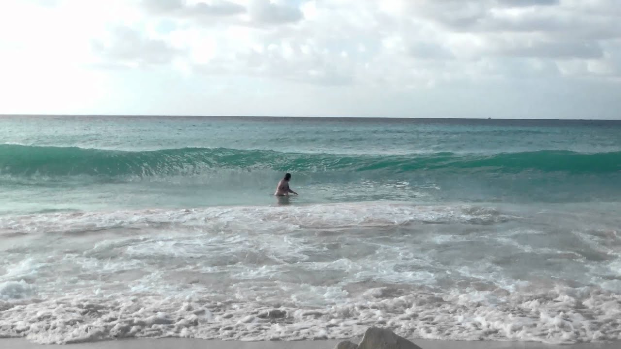Bodysurfing in Barbados YouTube
